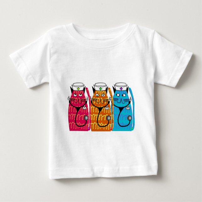 Nurse Cats Baby T-Shirt (Front)