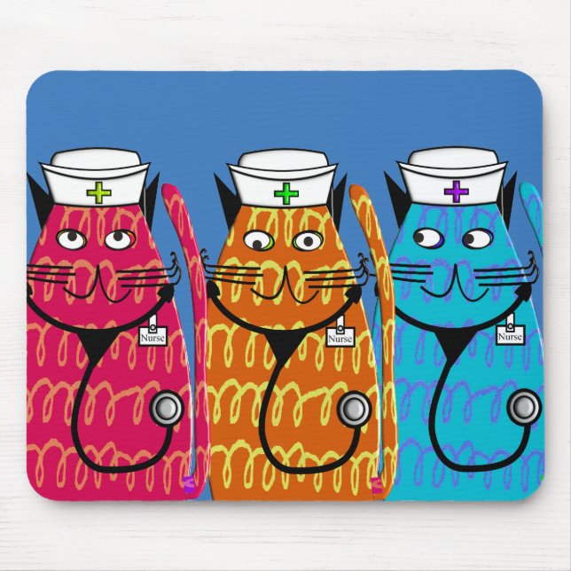 Nurse Cats Mouse Pad (Front)