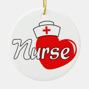 Nurse Ceramic Tree Decoration