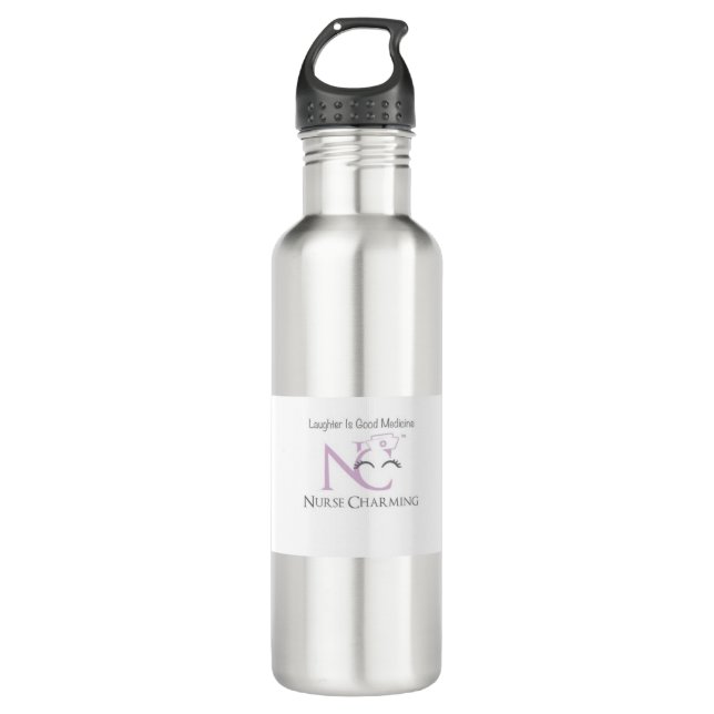 Nurse Charming Stainless Steel Water Bottle (Front)