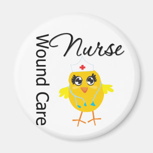 Nurse Chick v1 Wound Care Nurse Magnet