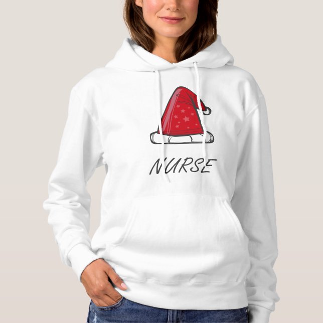 nurse christmas  4 hoodie (Front)