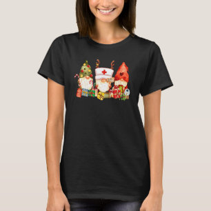 Nurse Christmas Gnomes Cute Nurses Xmas Pajamas PJ T-Shirt