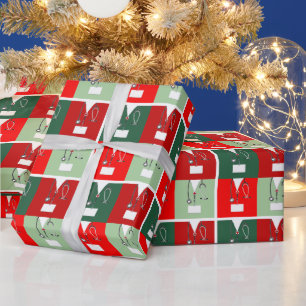 Nurse Christmas Holiday Gift Wrapping Paper