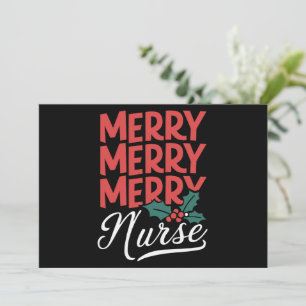 Nurse Christmas Merry Nurse Nursing Gifts Holiday