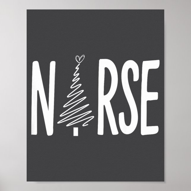 Nurse Christmas Santa Favorite  Poster (Front)