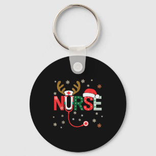 Nurse Christmas Stethoscope Nurses Xmas  Key Ring