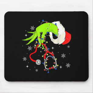 Nurse Christmas Stethoscope Nurses Xmas Pajamas Sa Mouse Pad