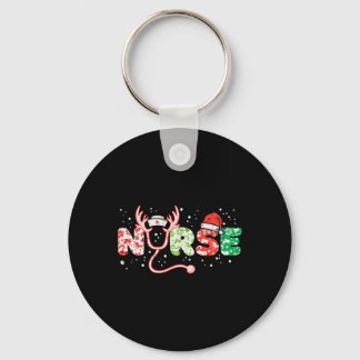 Nurse christmas stethoscope nurses xmas scrub top  key ring