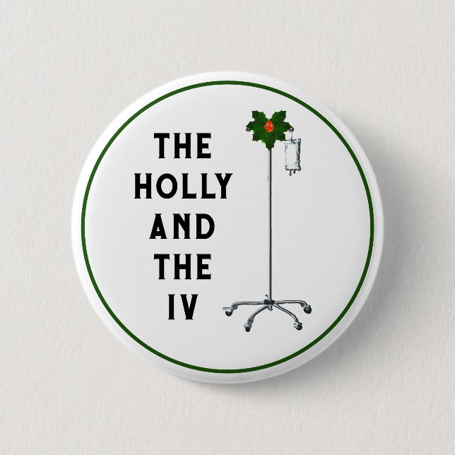 Nurse Christmas Stocking Stuffers 6 Cm Round Badge (Front)