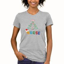 Nurse Christmas Tree Nurse Hat T-Shirt