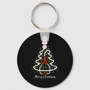 Nurse Christmas Tree Shirt Stethoscope Nursing Nic Key Ring