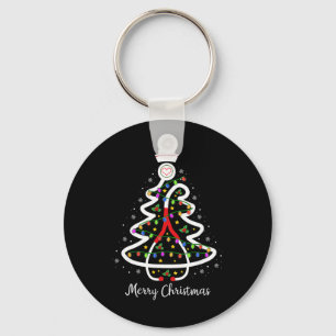 Nurse Christmas Tree Shirt Stethoscope Nursing Nic Key Ring