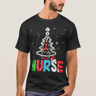 Nurse Christmas Tree Xmas Stethoscope RN LPN Nursi T-Shirt