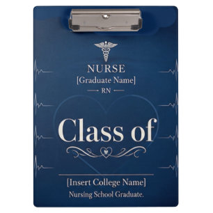 Nurse Class of 2026 Personalised Clipboard RN Gr