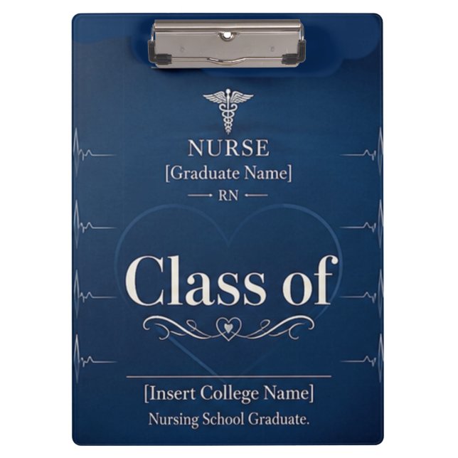 Nurse Class of 2026 Personalised Clipboard | RN Gr (Front)