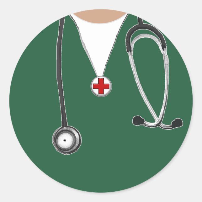 Nurse Classic Round Sticker (Front)