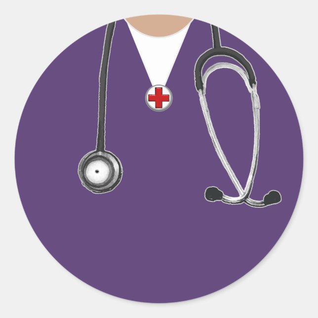 Nurse Classic Round Sticker (Front)