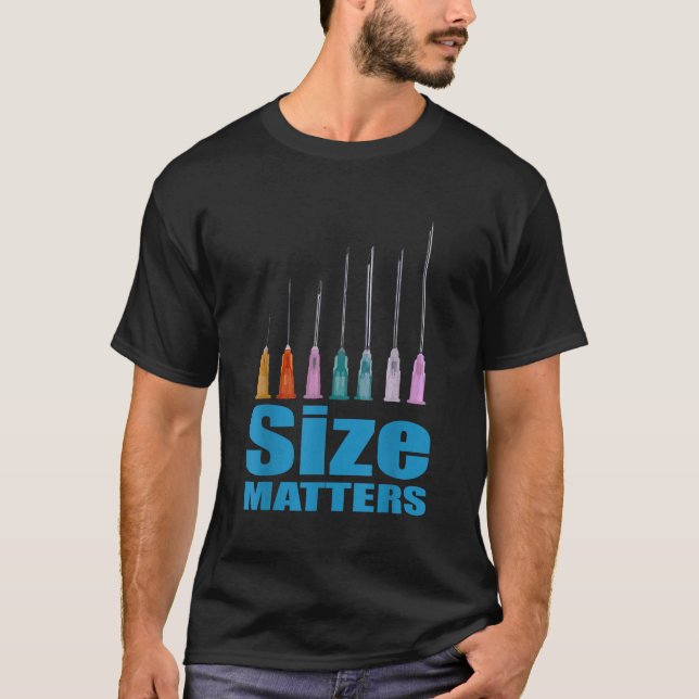 Nurse Classic Size Matter Funny T-Shirt (Front)