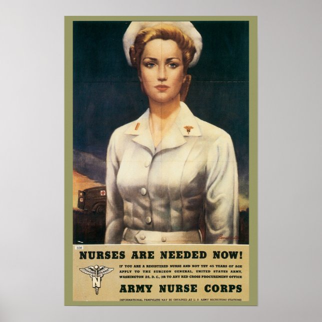 Nurse Corps Retro Poster (Front)