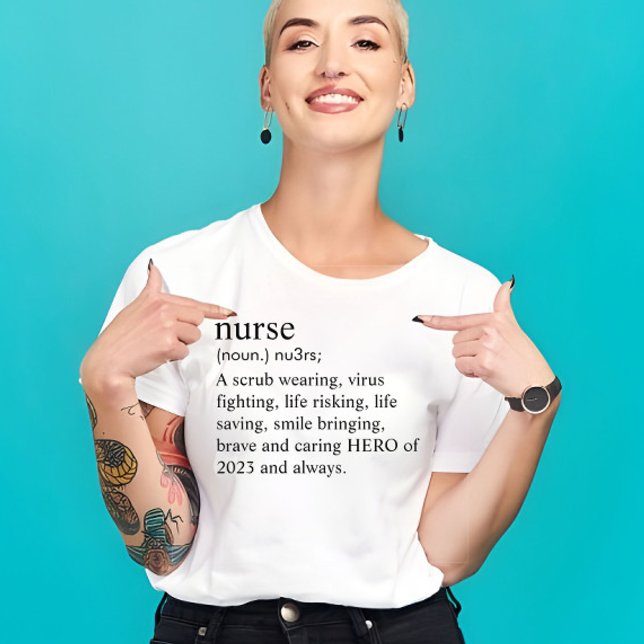 Nurse Custom Funny Definition Gift  T-Shirt (nurse t shirt)