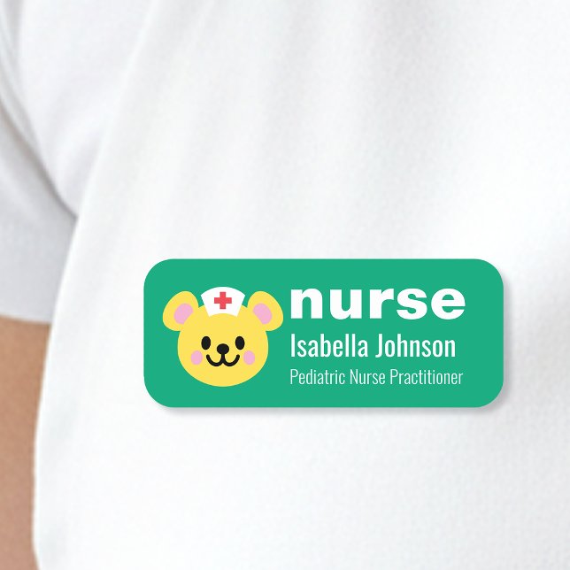 Nurse Custom Name Cute Dog Blue Tag (Creator Uploaded)