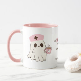 Nurse Cute Ghost Halloween Mug - 11oz