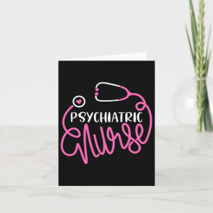 Nurse -cute Rn Mental Health Nursing Psych Nurse  Card