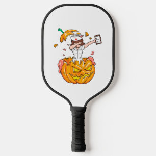 Nurse Dabbing Halloween T-Shirt Pumpkin Dab Gift Pickleball Paddle