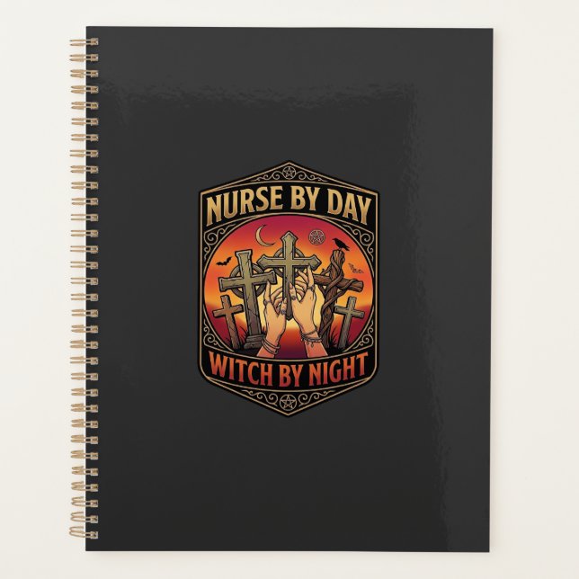 Nurse Day Witch Night Cross Hands Halloween_1 Planner (Front)
