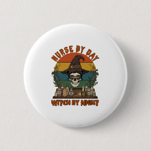 Nurse Day Witch Night Halloween Skull Potions_1 6 Cm Round Badge