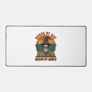 Nurse Day Witch Night Halloween Skull Potions_1 Desk Mat
