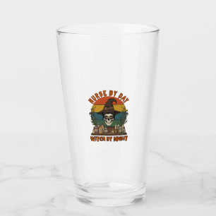 Nurse Day Witch Night Halloween Skull Potions_1 Glass