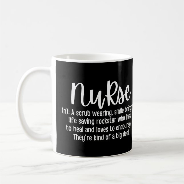 Nurse Definition Coffee Mug (Left)