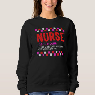 Nurse Definition Nurse Life Cottagecore Health Car Sweatshirt