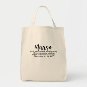 Nurse Definition Superhero Design Kind Of A Big Tote Bag