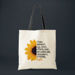 Nurse Definition Yellow Sunflower Essential Worker Tote Bag<br><div class="desc">This modern design features the definition of a nurse qualities with a yellow sunflower #nurse #giftsfornurses #essentialworker #tote #totes #bags #totebags #accessories</div>