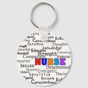 Nurse Describing Words Gifts Key Ring