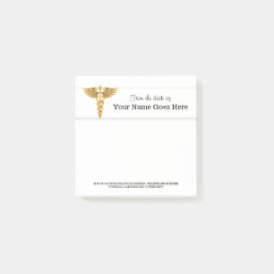 Nurse Doctor Medical rep name desk note organiser