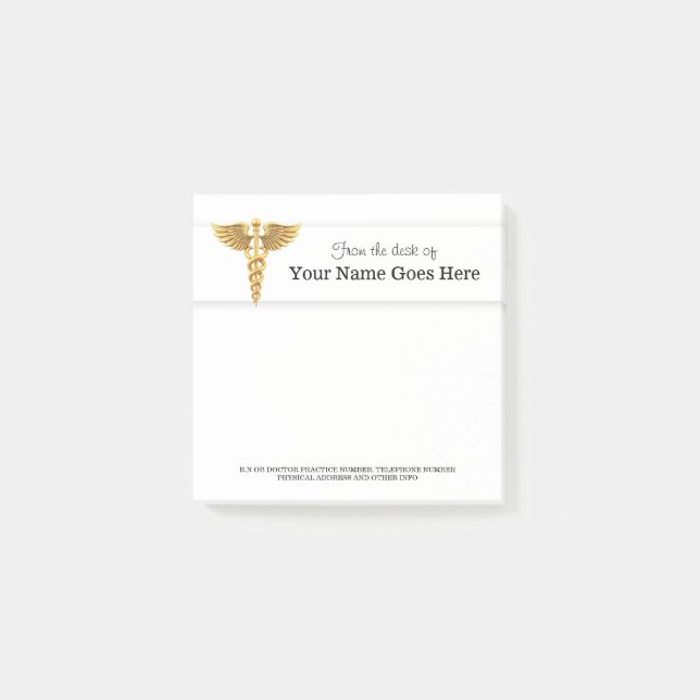 Nurse Doctor Medical rep name desk note organiser (Front)