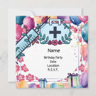 Nurse Doctor Medical Staff flowers for party Save The Date
