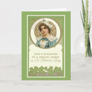 Nurse Doctor St. Patrick's Day Blessing Prayer Card
