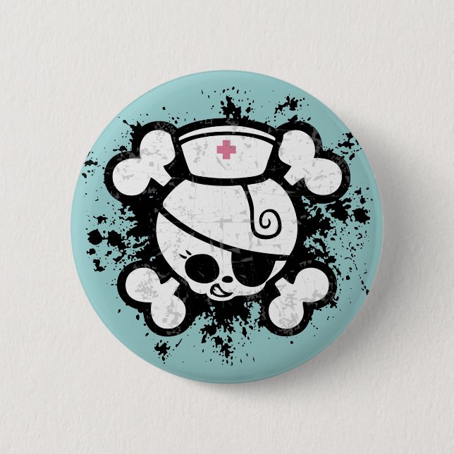 Nurse Dolly Splat 6 Cm Round Badge (Front)