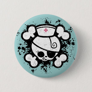 Nurse Dolly Splat 6 Cm Round Badge
