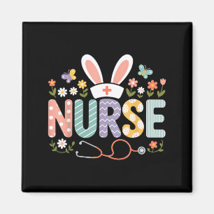 Nurse Easter Bunny Funny Nurse Spring Holiday Magnet