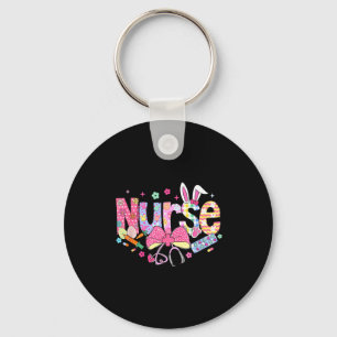 Nurse Easter Day Cute Coquette Stethoscope Nursing Key Ring