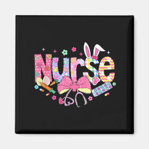 Nurse Easter Day Cute Coquette Stethoscope Nursing Magnet