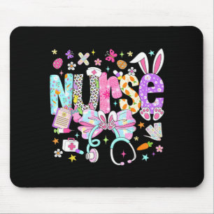 Nurse Easter Day Cute Coquette Stethoscope Nursing Mouse Pad