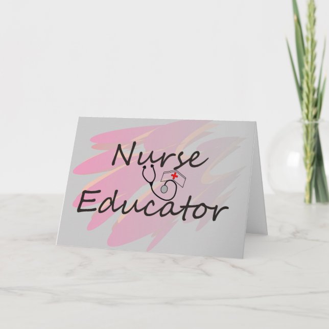 Nurse Educator Abstract Design Card (Front)