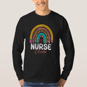 Nurse Educator Leopard Rainbow Back To School Nurs T-Shirt